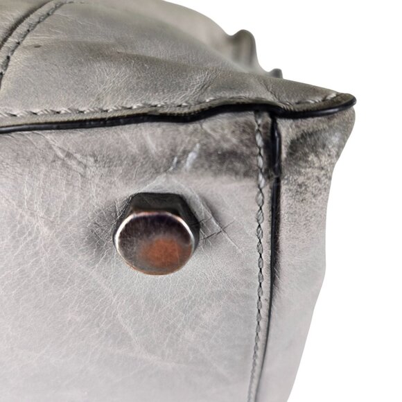 Rebecca Minkoff Regan Gray Satchel Bag Tassels Zip Top, Needs Cleaning - Picture 7 of 13